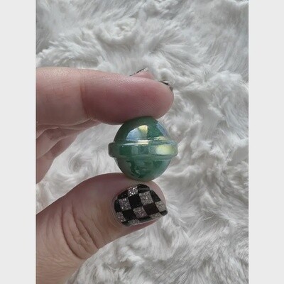 Mini Planet, Material: Aura Green Aventurine