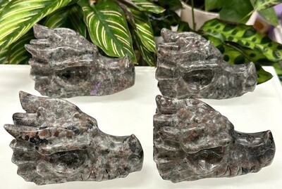 Large Yooperlite Dragon Skull