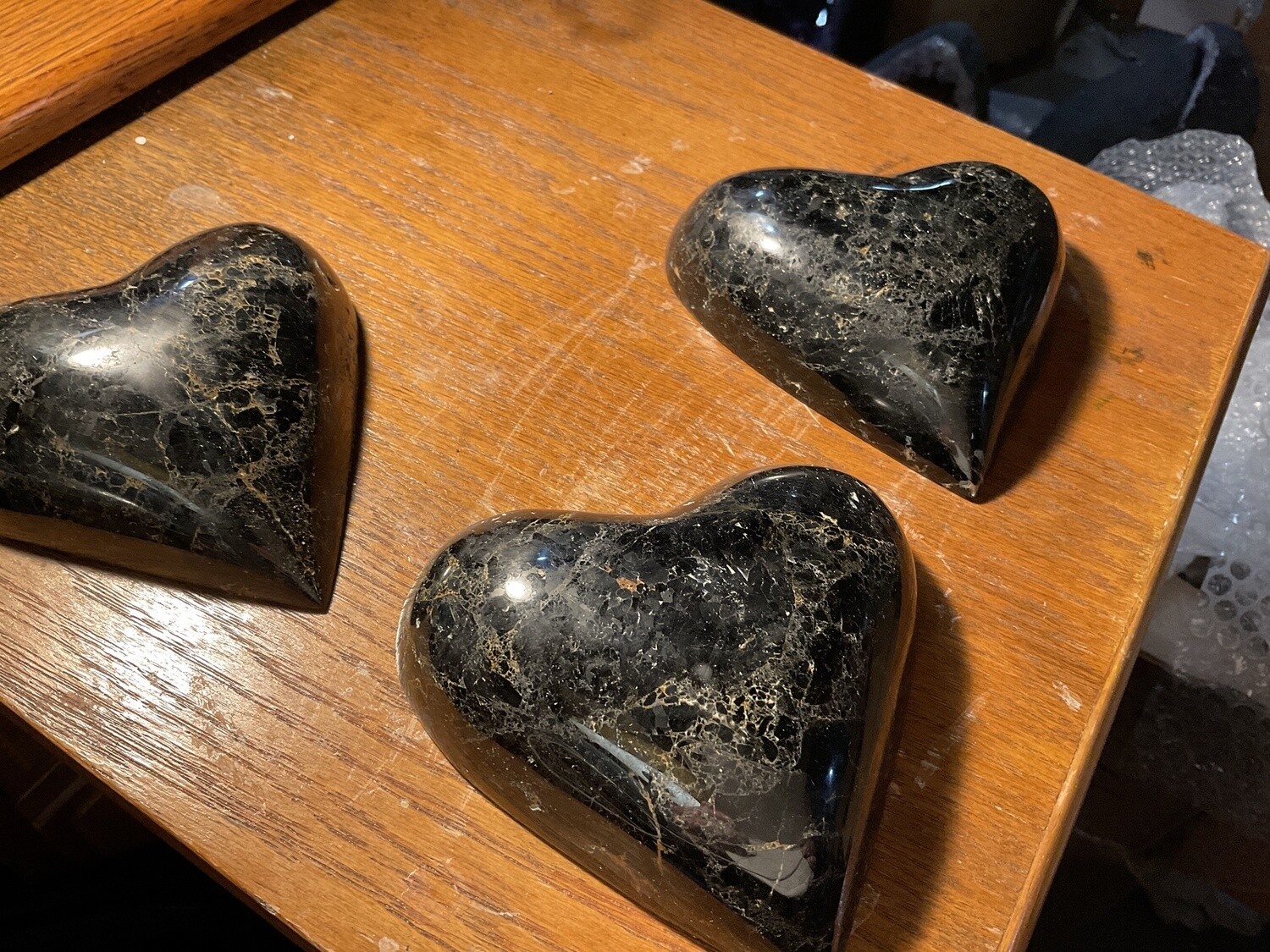 Black Tourmaline Heart