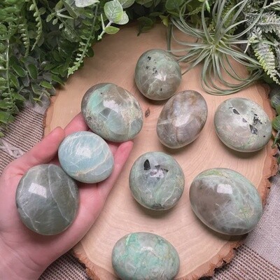Garnierite Green Moonstone Palmstone