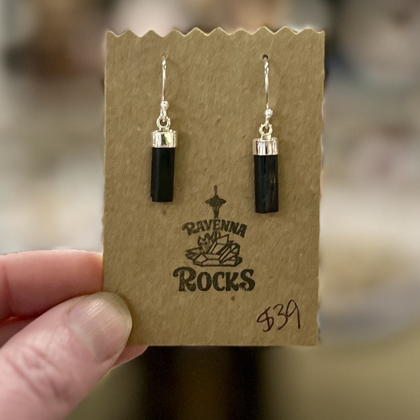 Earrings | Columnar Black Tourmaline