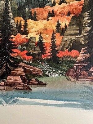 Aspen Steps - Original Watercolor Painting by Michael Atkinson SIGNED