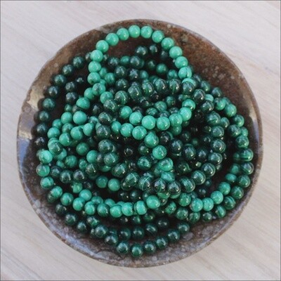 8mm Malachite Beaded Stretch Bracelet