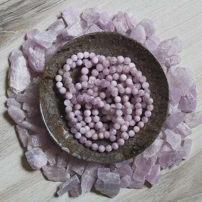 8mm Kunzite Beaded Stretch Bracelet