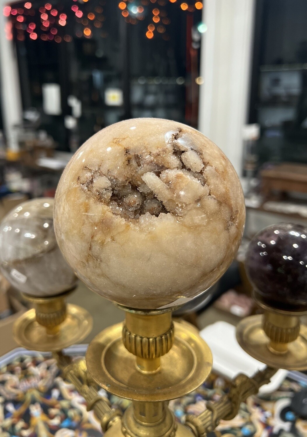 Pink Amethyst Sphere / 1000-1500 $210