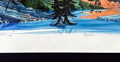 Sierra Pastures - Original Watercolor Painting by Michael Atkinson SIGNED