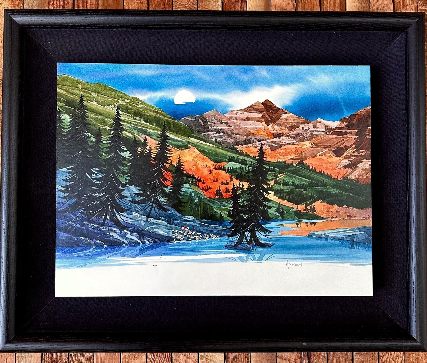 Sierra Pastures - Original Watercolor Painting by Michael Atkinson SIGNED