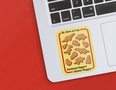 Emotional Support Nuggets Sticker