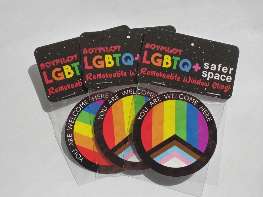LGBTQ+ Safer Space Window Cling