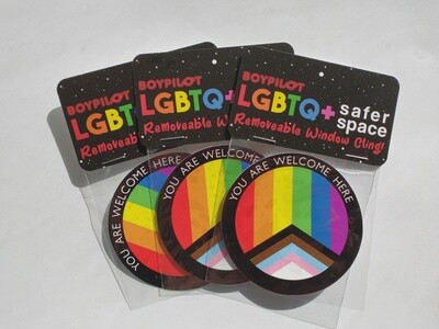 LGBTQ+ Safer Space Window Cling