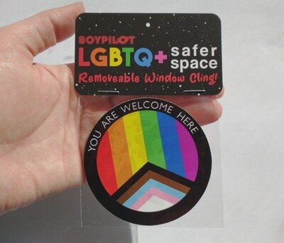 LGBTQ+ Safer Space Window Cling