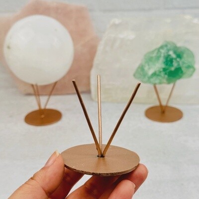 Tri-prong Metal Crystal or Sphere Holder Stand
