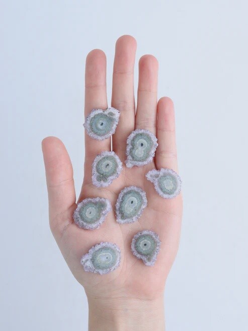 Amethyst Stalactite Slice, Size: Small Single