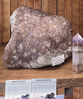 Amethyst w/ Cacoxinite Collector piece