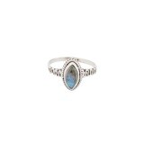 Labradorite Marquis Sterling Silver Ring