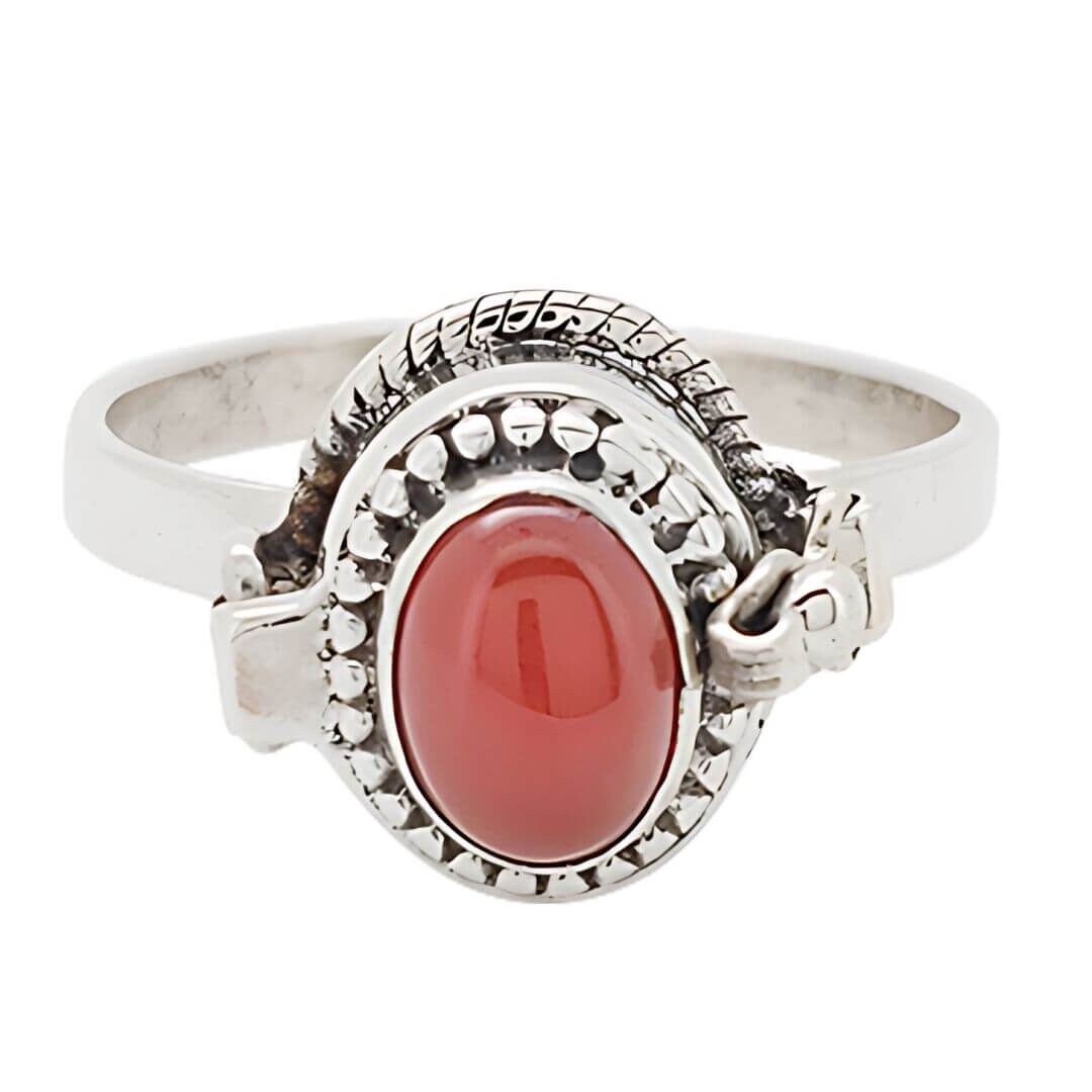 Rose Quartz Fancy Oval Sterling Silver Ring