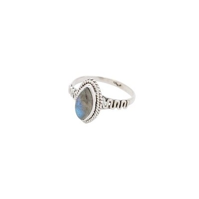 Labradorite Marquis Sterling Silver Ring