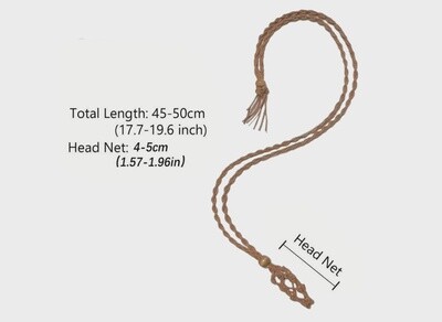 Adjustable Natural Fiber Macrame Cage Crystal Holder Necklace