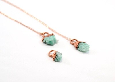 18 inch Emerald Crystal Necklace