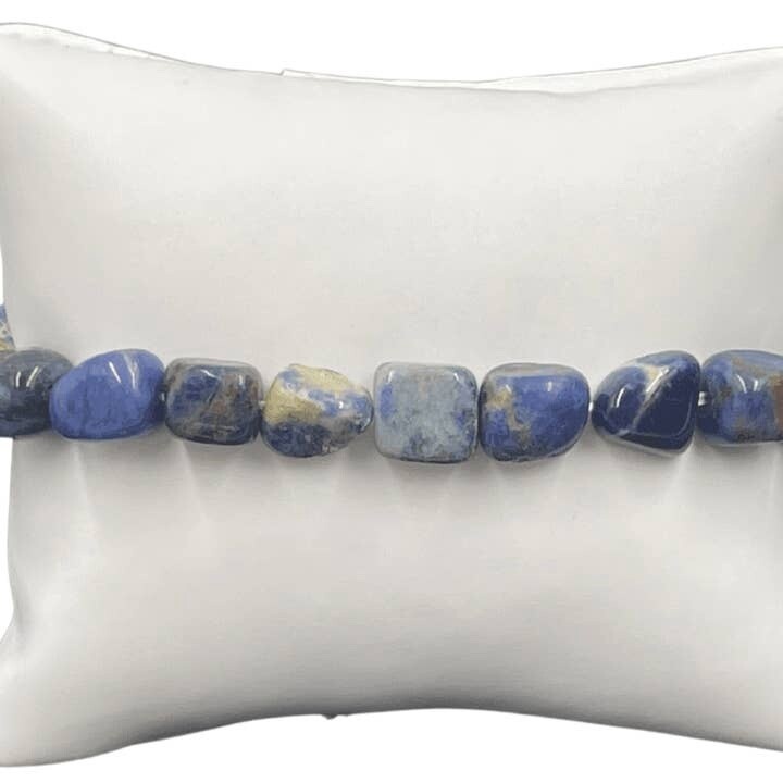 Sodalite Tumble Stone Beaded Bracelet