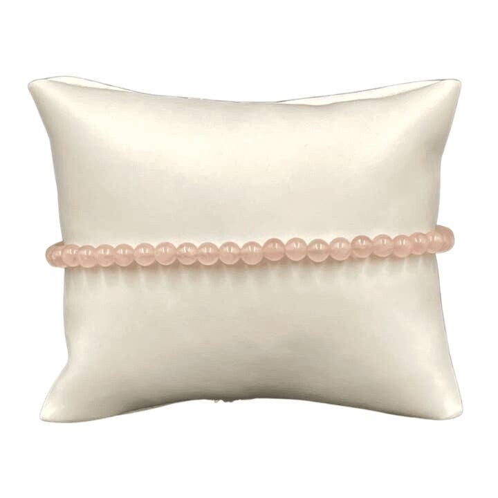4mm Rose Quartz Beaded Stretch Bracelet