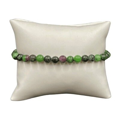 6mm Ruby Zoisite Beaded Stretch Bracelet