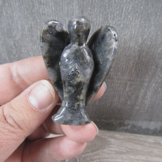 2 inch Larvikite Angel Figure