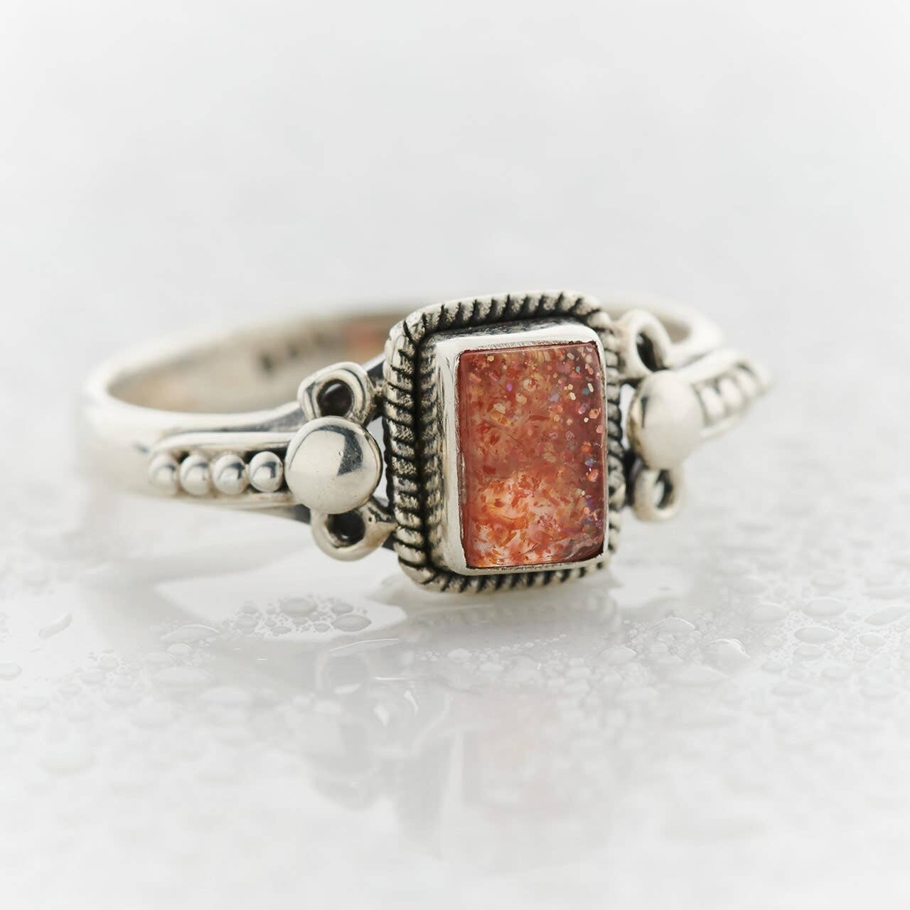 Sunstone Orion Sterling Silver Ring