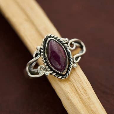 Ruby Horseshoe Ring