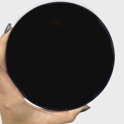 Obsidian Scrying Mirror - Blank