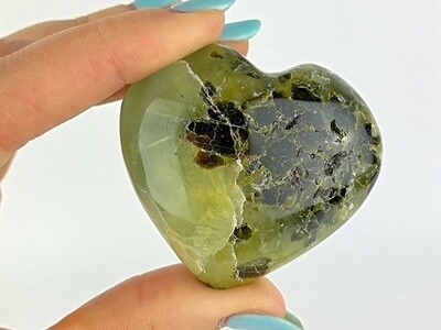 Prehnite Heart | 40mm