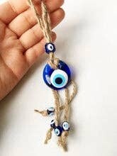 Blue Evil Eye Wall Hanging - Small