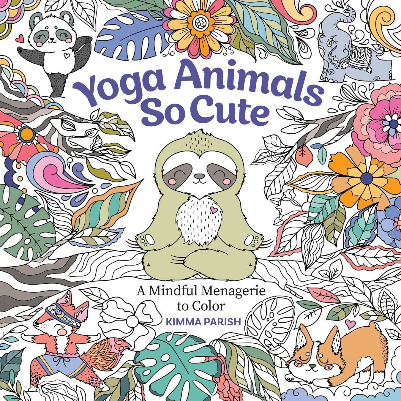Yoga Animals So Cute | A Mindful Menagerie to Color