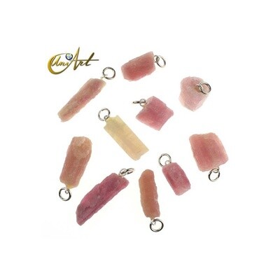 Rough Pink Tourmaline (Rubellite) Pendant Only