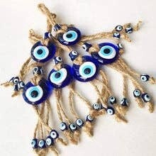 Blue Evil Eye Wall Hanging - Small