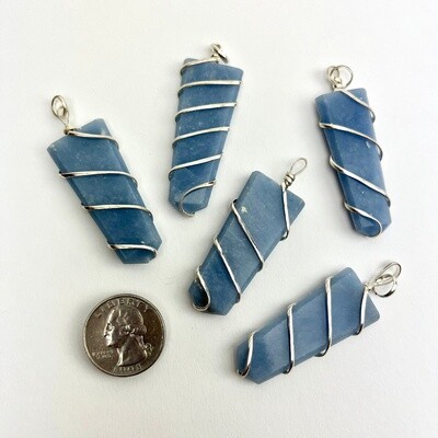 Flat Crystal Point Pendants