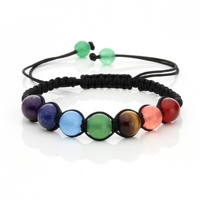 Chakra Macrame String Bracelet
