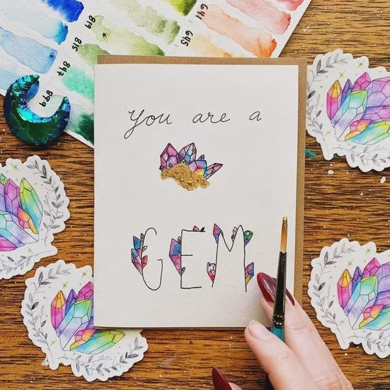 JW You Are A Gem Greeting Card
