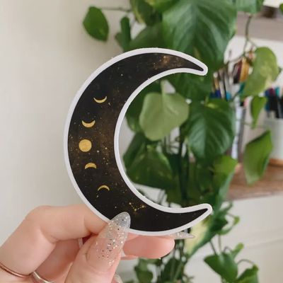 Crescent Moon Sticker