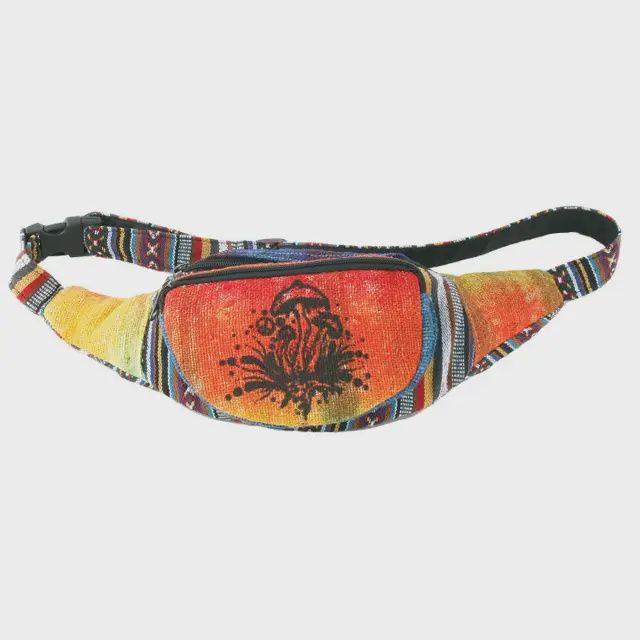 Tie Dye Hemp Mushroom Fanny Pack