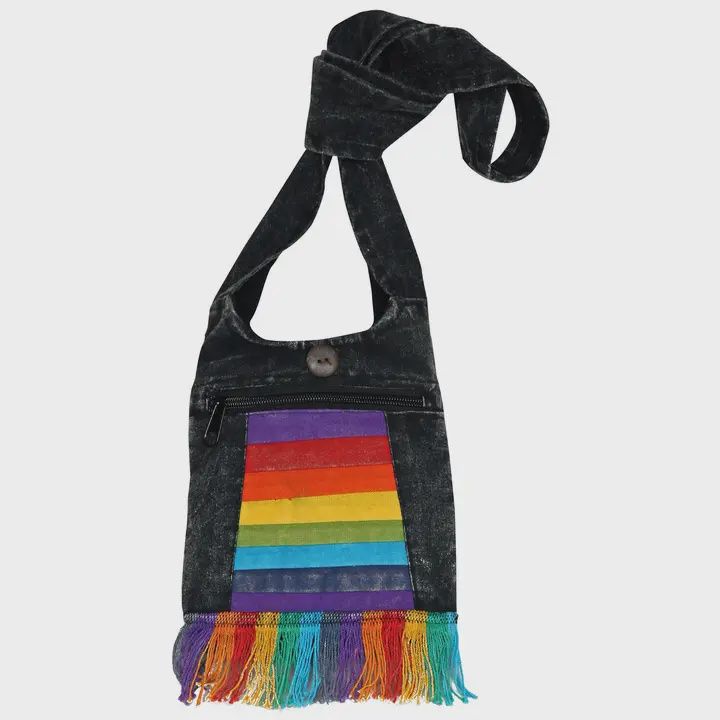 Rainbow Fringe Shoulder Bag