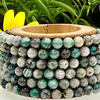 6mm Chrysocolla Fynchenite Bead Stretch Bracelet