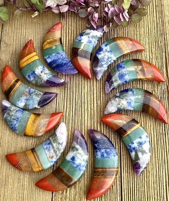 50mm Chakra Crystal Moon
