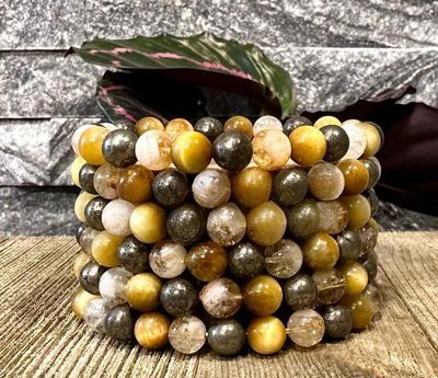 8mm Solar Plexus Chakra Bead Stretch Bracelet