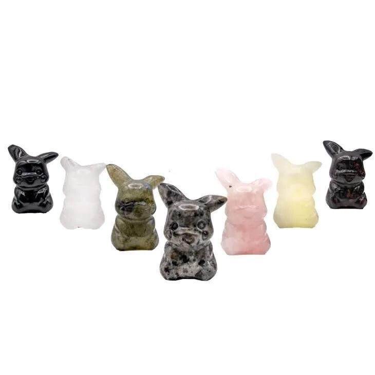 Carved Crystal Pikachu 1in