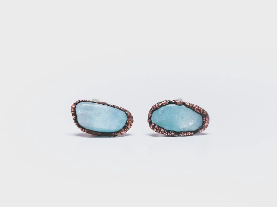 Amazonite Stud Earrings