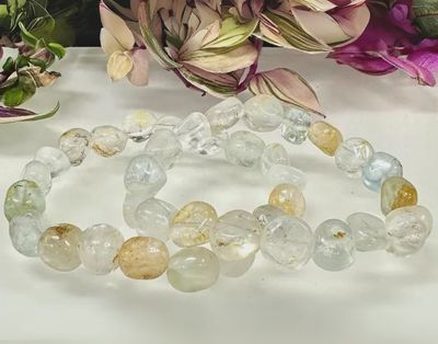 Topaz Tumble Bead Stretch Bracelet