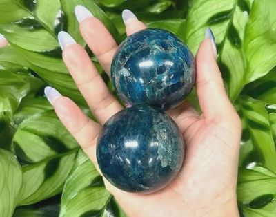 Blue Apatite Sphere