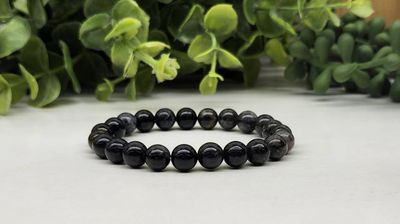 8mm Iolite Bead Stretch Bracelet