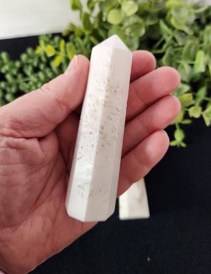 Scolecite Tower 8 Side Faceted